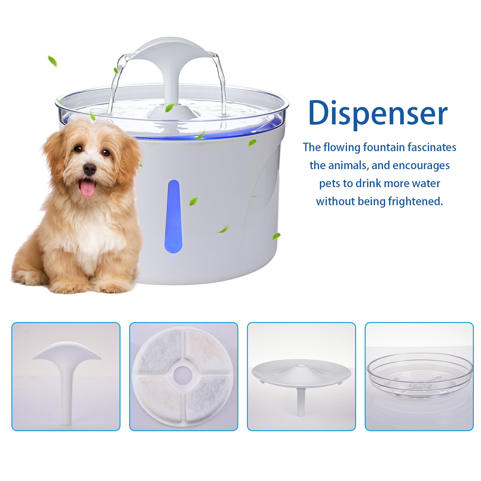 Cats And Dogs Drinking Water Basin Automatic Circulating Water Pet Feeder