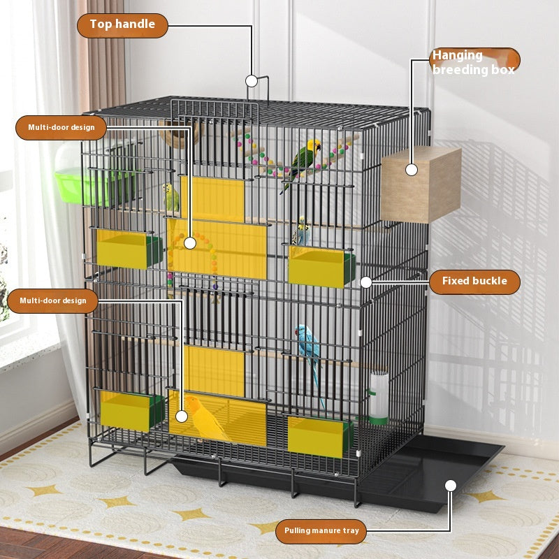 Home Fashion Personality Double Layer New Bird Cage