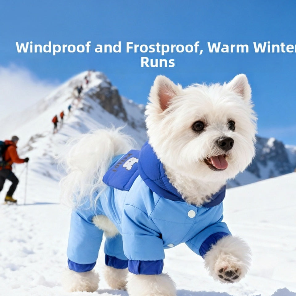 New Winter Down Jackets For Dogs, Bichon Schnauzer Small And Medium-sized Dogs, And Four-legged Pet Clothes For Cats To Keep Warm In Winter