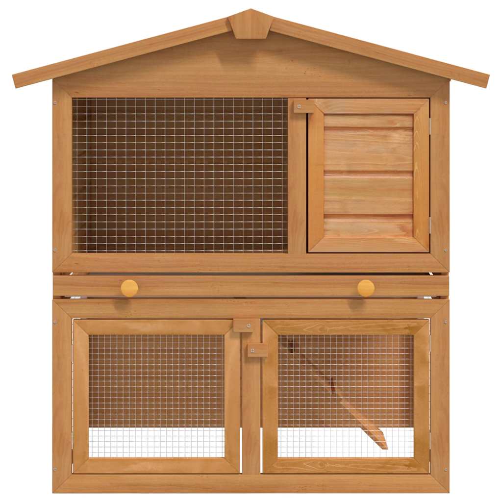 Rabbit hutch, small animal house, rabbit hutch with 3 doors,   rabbit hutch 3