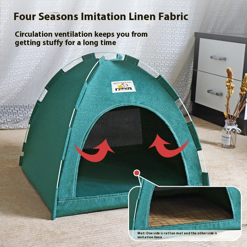 Cat Nest Tent Outdoor Breathable House Small And Medium-sized Dogs Removable And Washable