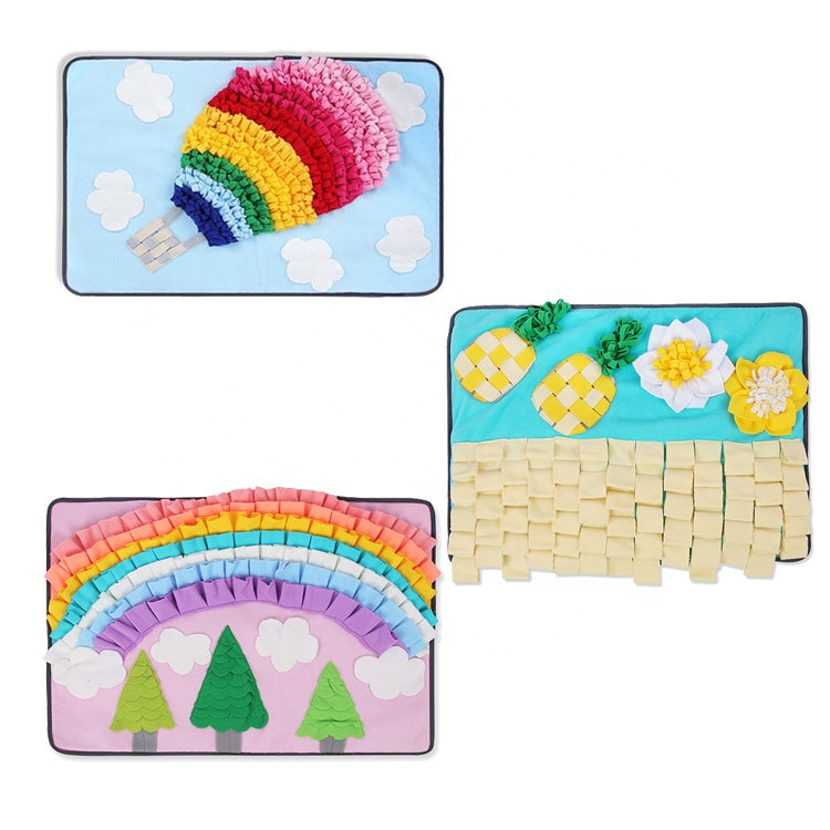 Pet sniffing training mat