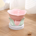 Cat Flower Bowl Raised Ceramic Pet Drinking Eating Feeders Small Dogs Elevated Non-slip Feeding Supplies Cats Puppy Products