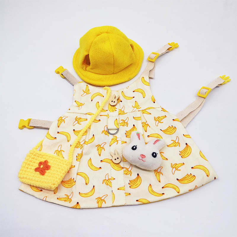 Pet Rabbit Rabbit Garden Small Banana Clothes  Traction Rope
