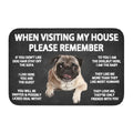 Please Remember Shih Tzu Dogs House Rules Doormat Mat Anti-S