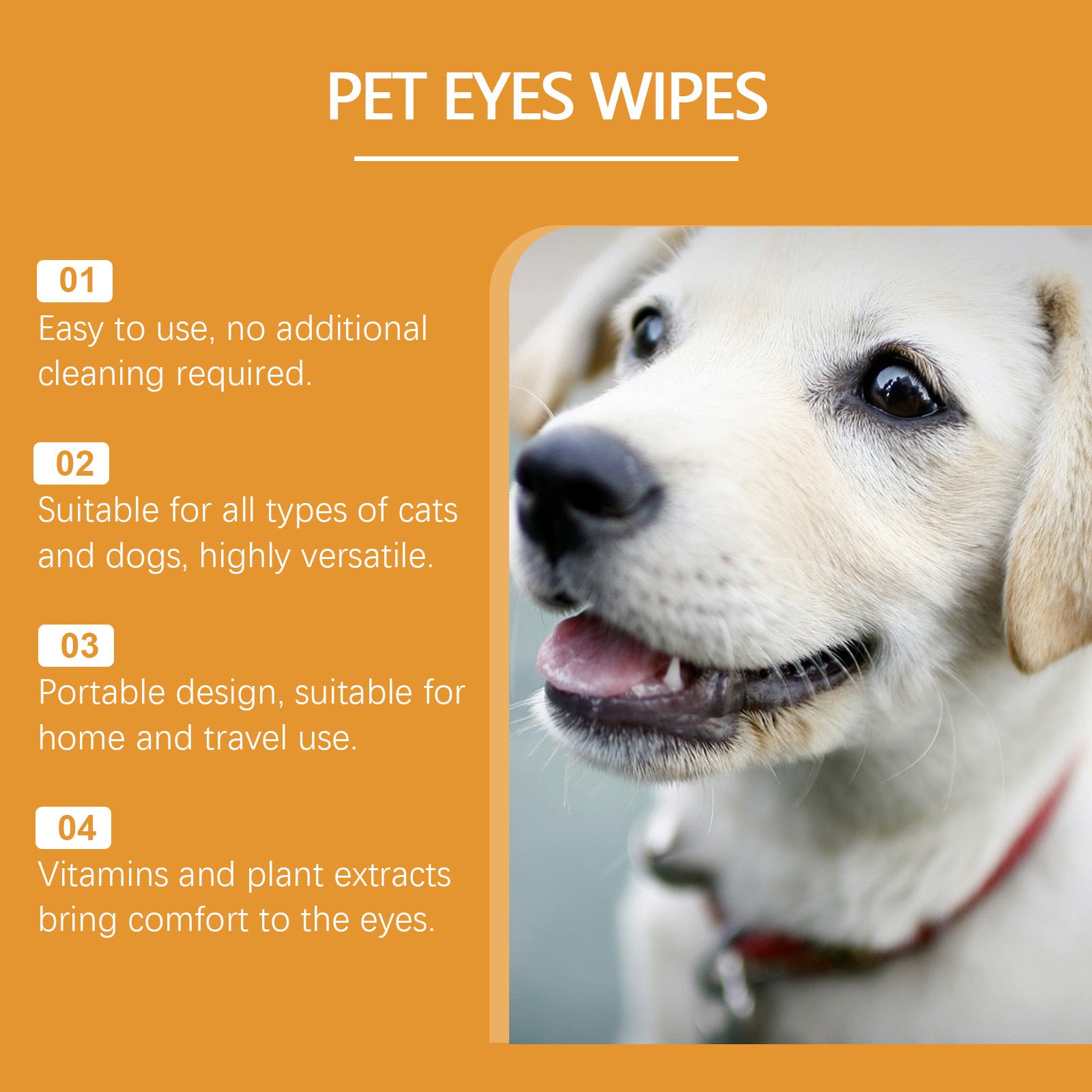 Dogs And Cats Eyes Wet Wipes For Dogs To Remove Tears