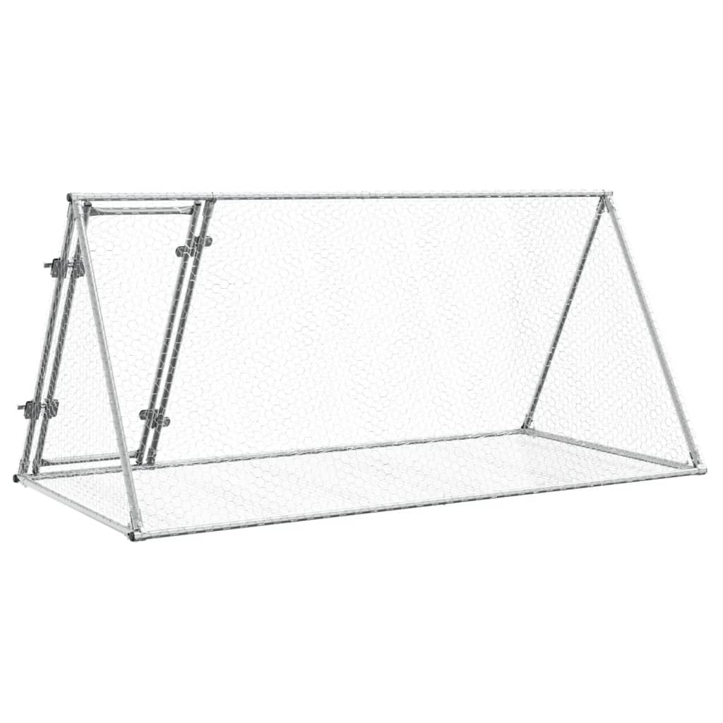 Rabbit Hutch Silver 200x Galvanized   Rabbit Hutch Silver