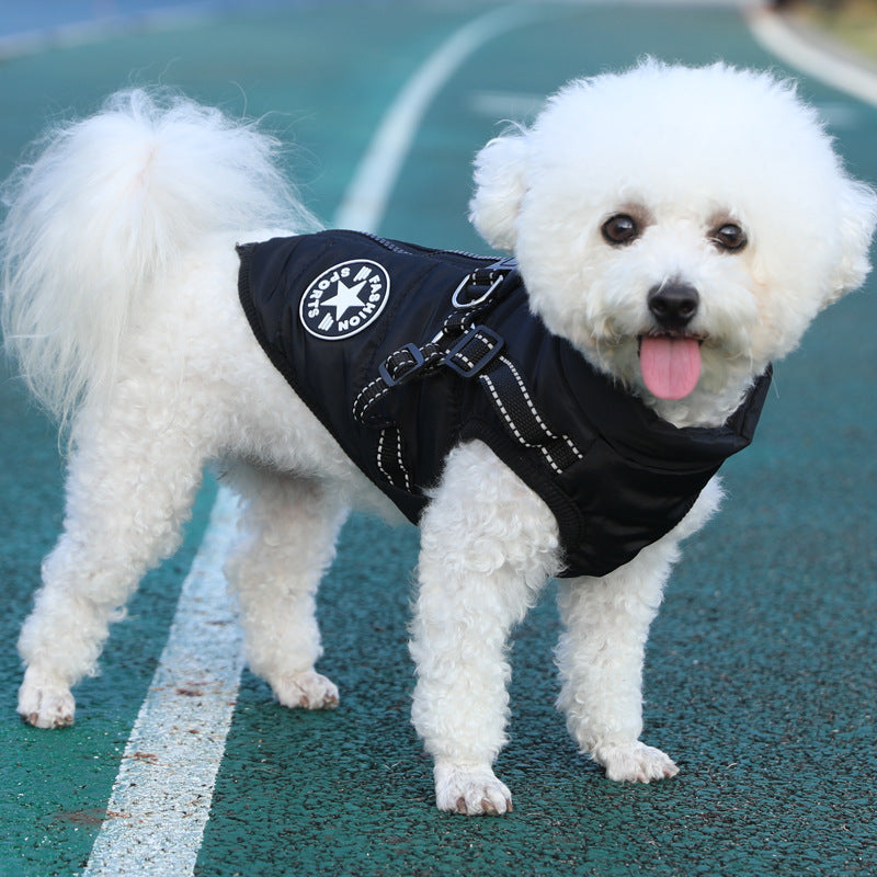 Pet Warm Dogs Cotton Coats With Thickened Fleece