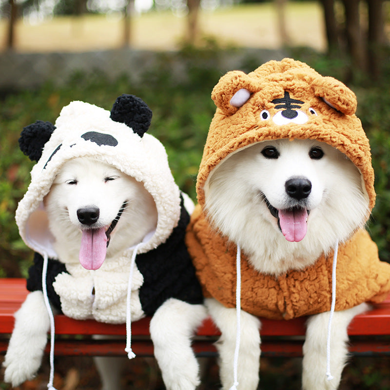 Medium And Large Dogs Thickened Pet Autumn And Winter Clothing