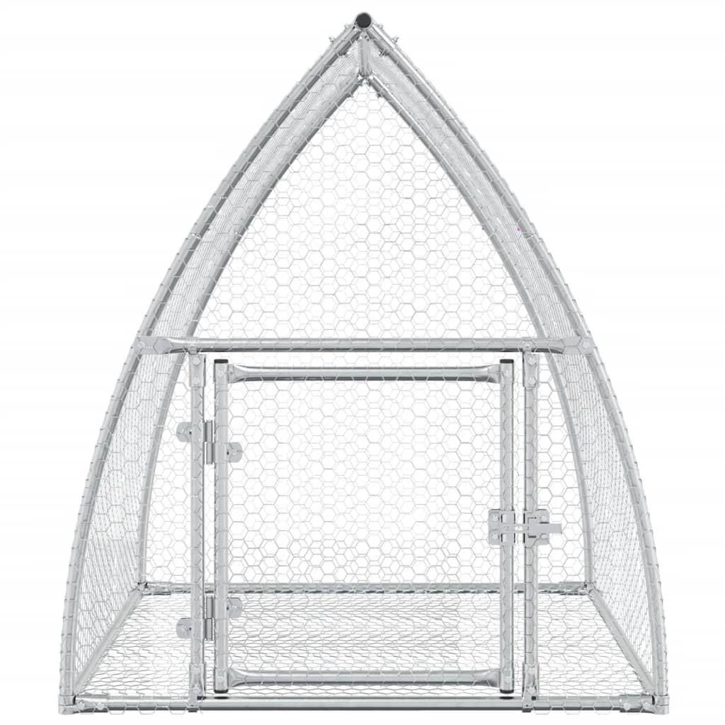 Rabbit Hutch Silver 100x Galvanized   Rabbit Hutch Silver