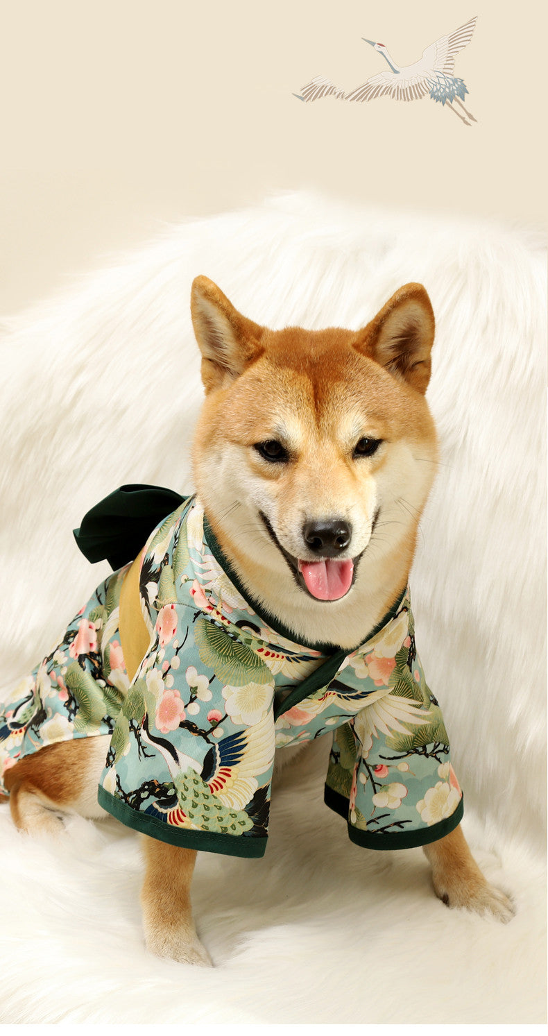 Shiba Inu Dog Clothes Kimono Japanese Cat Cute Small And Medium-sized Dogs Han Clothes Tang Suit