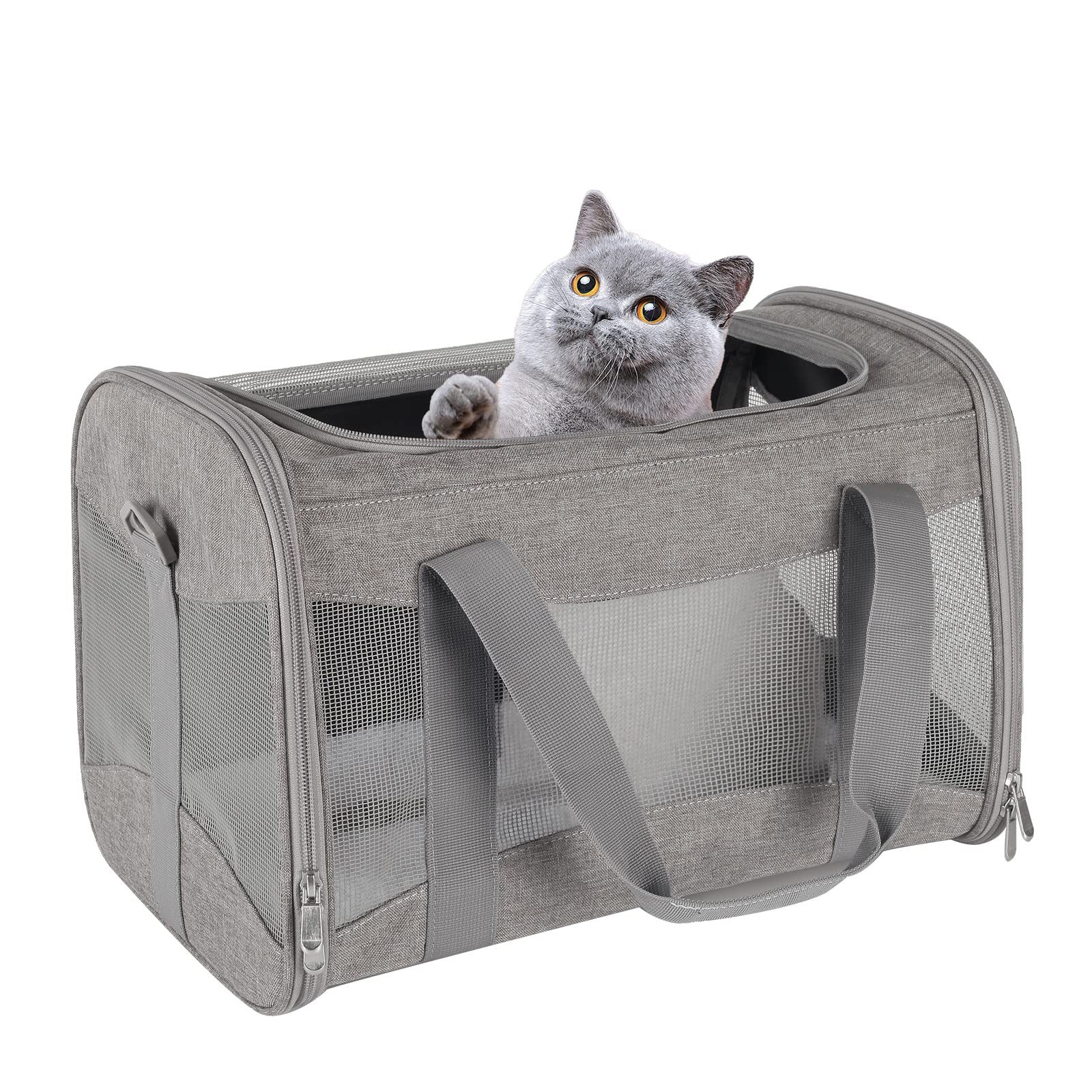 Portable Breathable Foldable Crossbody Dogs And Cats Pet Bag