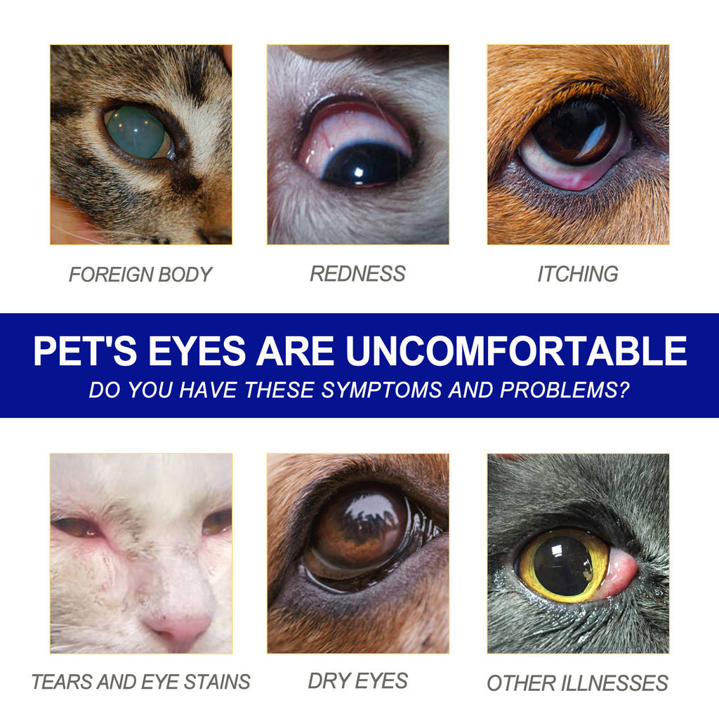 Pet Eye Drops Dogs And Cats Eye Care Remove Dry Red Eye Mite Odor