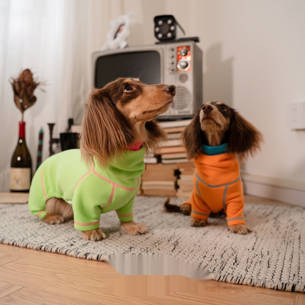 Waffle Dachshund Clothes Pullover Four Seasons Four-legged Pet Clothing
