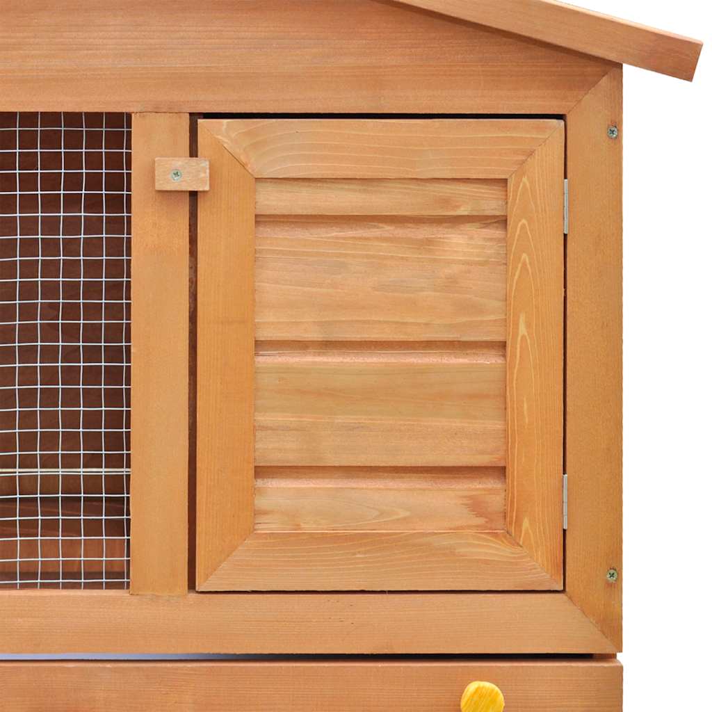 Rabbit hutch, small animal house, rabbit hutch with 3 doors,   rabbit hutch 3